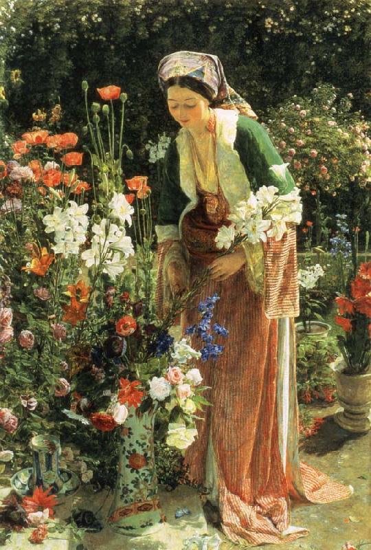 John Frederick Lewis In  the Bey-s Garden Germany oil painting art